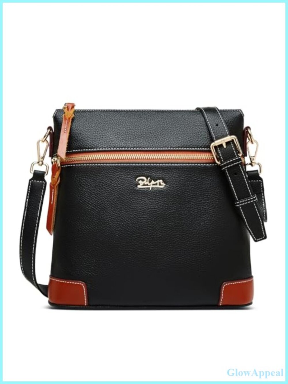 Genuine Leather Crossbody Bag Designer Shoulder Purse Travel Handbag Everyday
